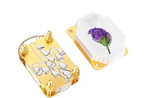 mipintura Mini Flower Press Compact & Micro Portable Metal Flower Presser for Craft Lovers Preserve Flowers, DIY Projects, Scrapbooking, Botanical Art Gifts (Lily Shell)