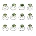 Newstarfactory Gorgeous Rhinestones Hair Spirals Clips Pack of One Dozen (Green)