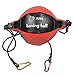 DJDZ Leather Boxing Speed Dodge Ball MMA Double End Punch Bag Floor to Ceiling Rope Training Punching Workout (Red & Black)