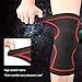 711TEK Compression Knee Sleeves - Best Knee Brace for Men & Women – Knee Support for Running and All Sports,Faster Injury Recovery (Red, XLarge-2P)