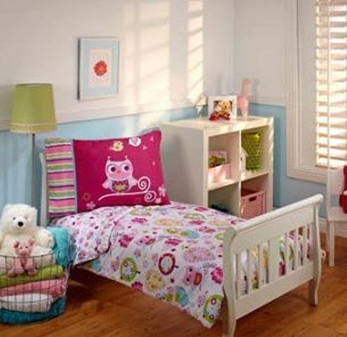 Everything for Kids Hoot Hoot 4-Piece Toddler Bedding Set by Everything Kids