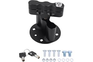 VKVXCLON RX-LOX-PM Pack Mount Lock Compatible with RotopaX Fuel Gas or Water Can - Black Anodized Aluminum Locks with Keys fo