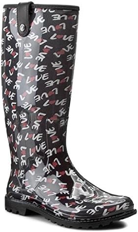 moschino rubber boots