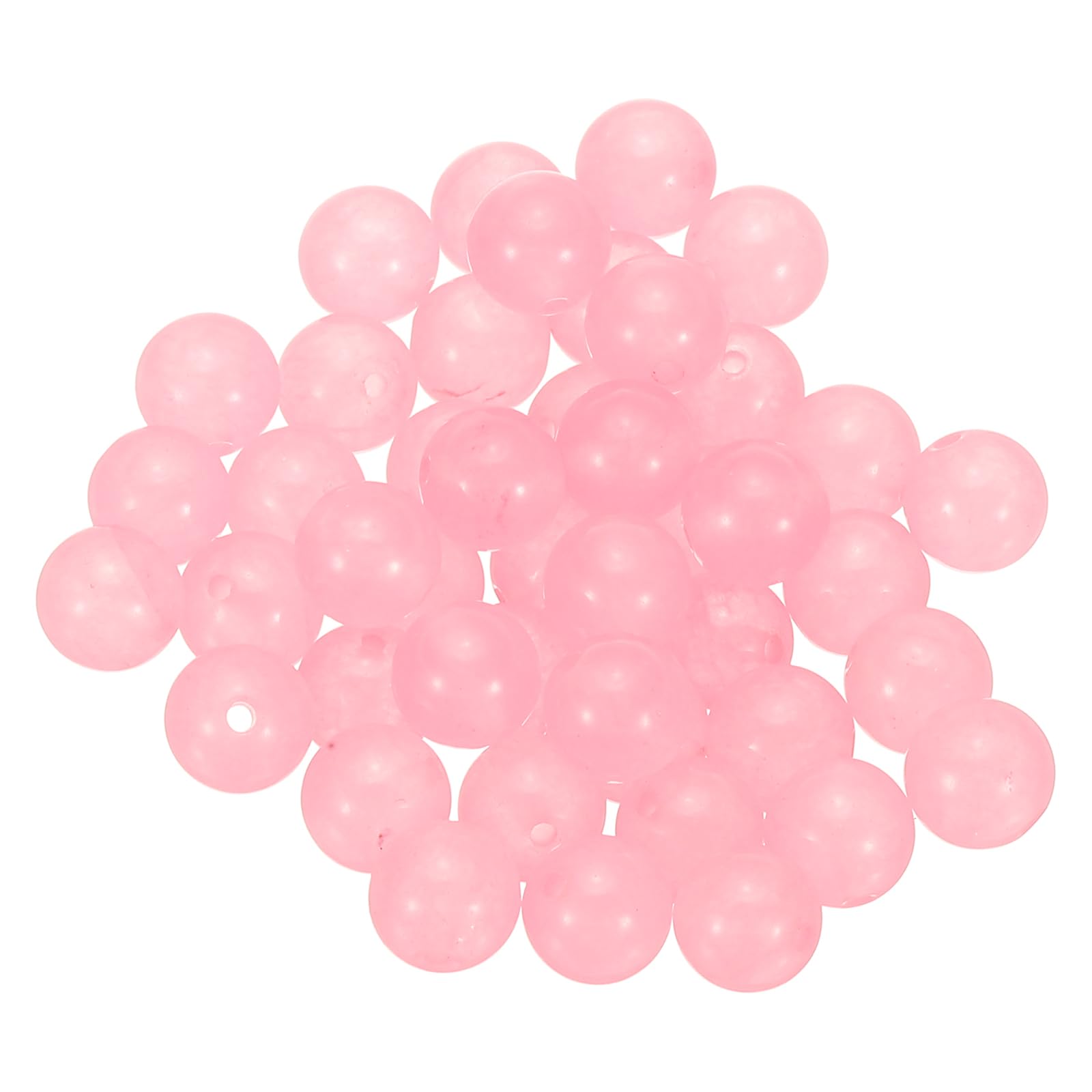 PATIKIL 45 Pcs 8mm Pink Aventurine Beads, Round Natural Crystal Gemstone Beads Smooth Stone Beads Jade Loose Beads for Bracelet Necklace Jewelry Making DIY