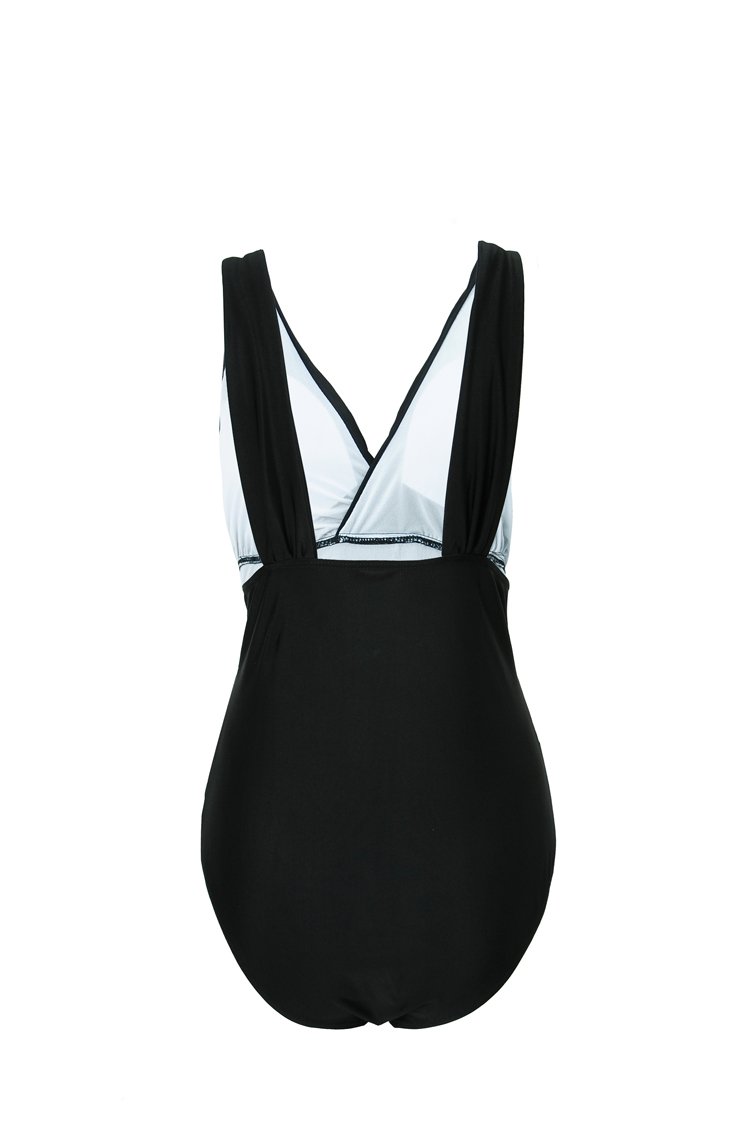 DFXIU Una pieza V profunda Tapete Relleno traje de baño Monokinis