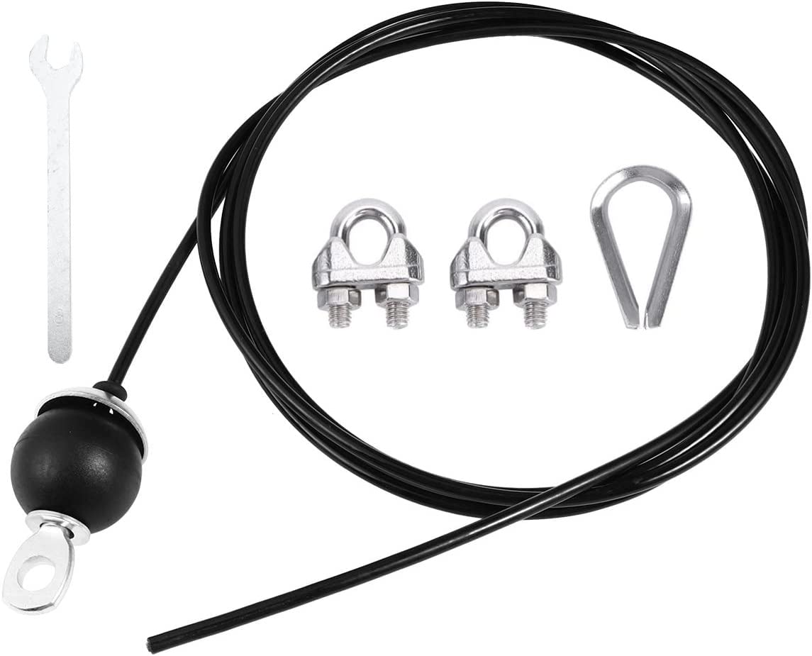 KARLOR Gym Cable Wire, Fitness Equipment Steel Rope Buding Steel Cable Wire Rope Coated Steel Cable for Lat Pull Cable Pulley Fitness Home Gym Pulley System (Adjustable 3 m)