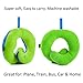 BCOZZY Chin Supporting Travel Pillow- Unique Patented Design Offers 3 Ergonomic Ways to Support The Head, Neck, and Chin When Traveling and at Home. Fully Washable. Large, Green
