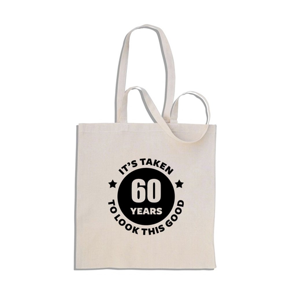 mug-tastic It's Taken 60 Years to Look This Good - 60th Birthday - Cotton Shopper Tote/Gift Bag