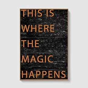 SIGNFORD Framed Canvas Home Artwork Decoration Vintage Wood...