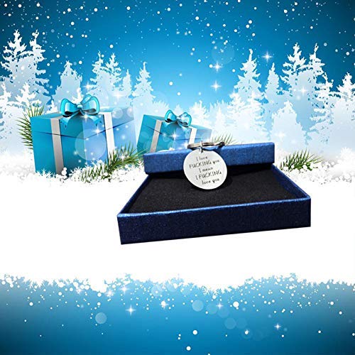 Runalp I Love Fucking You I Mean I Fucking Love You, Funny Keychain, for Lovers and Couples