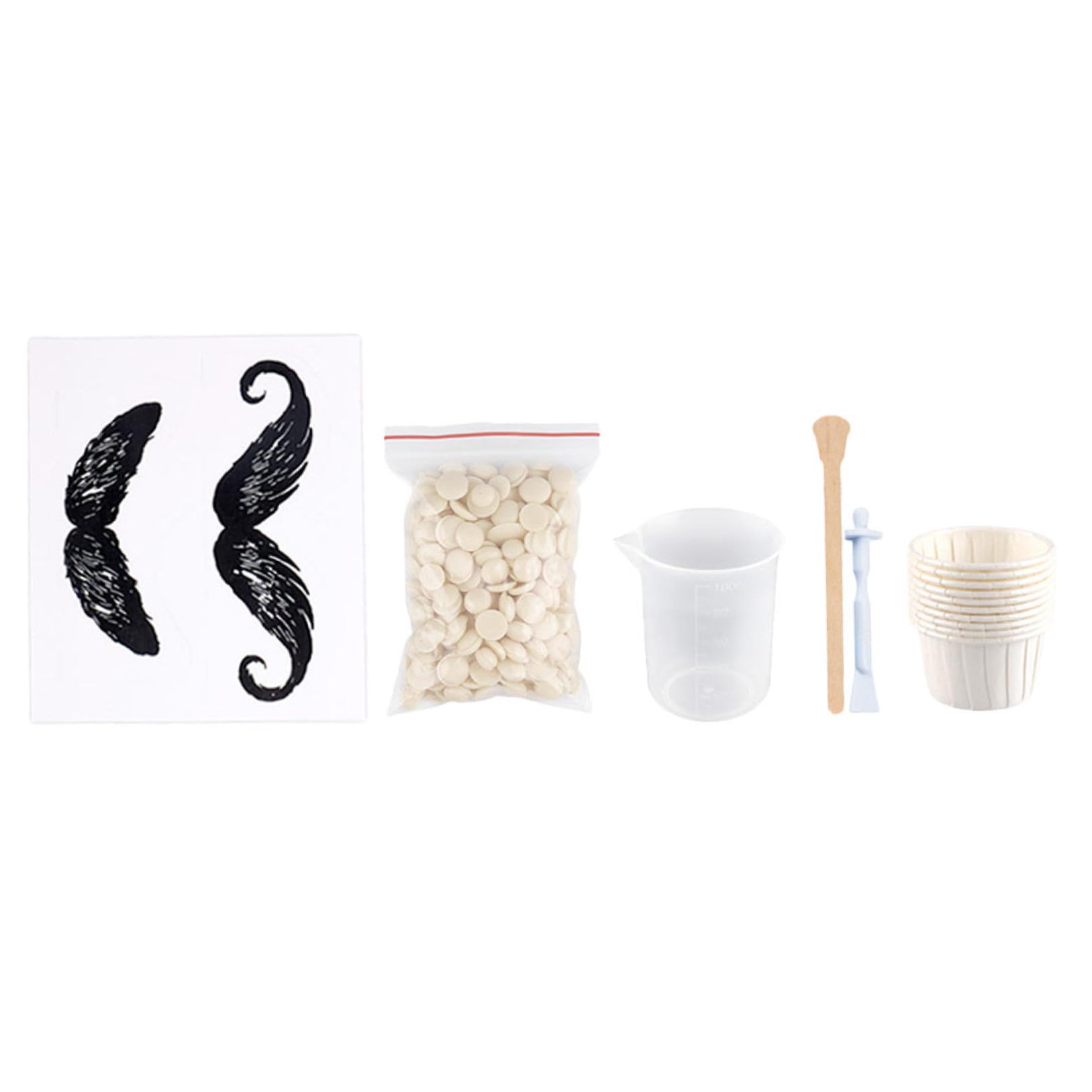 Lurrose Nose Wax Kit Nose Hair Removal Wax Ear Hair Waxing Kit Eyebrows Lips Facial Hair Remover Wax Moustache Protectors Wax Applicator for Cleaning Nostrils Remove Hair