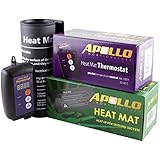 Apollo Horticulture 9"x20" Seedling Heating Mat and Digital Thermostat Combo Set