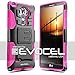 Evocel Generation Series Phone Case Compatible with G Vista 2 (2015 Release) with HD Screen Protector and Belt Clip Holster, Pink