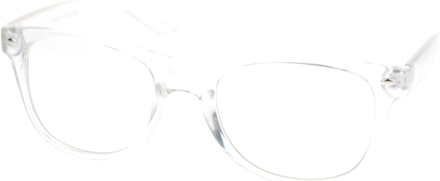 Transparent plastic glasses frames Clearance