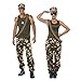 Smiffys Khaki Camo Deluxe Costume, Female