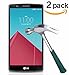 TANTEK [2-Pack Screen Protector for LG G4,Tempered Glass Film,Ultra Clear,Anti Scratch,Bubble Free,Case Friendly