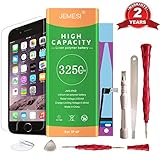 JEMESI Battery for iPhone 6 Plus with Repair Tools Kits - Instructions and Screen Protector,New 0 Cycle Battery Replacement [24-Month Warranty]