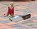 OAKART Metal Dust Pan and Brush Set Soft Bristle Wooden Broom Heavy Duty Pan Portable Size