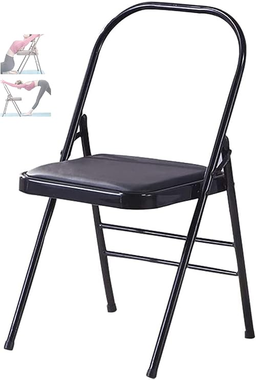 Foldable Yoga Auxiliary Chair,Backless Yoga Chair for Flexibility And