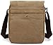 Zebella Vintage Mens Small Canvas Messenger Bag Ipad Shoulder Working Bag