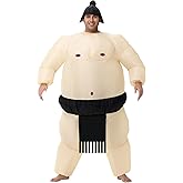 Servllcell Inflatable Sumo Costume for Adult,Sumo Wrestler Inflatable Costume Halloween Blow Up Costumes,Cosplay Party