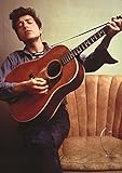 Bob Dylan Young with Guitar Music Poster Print 24 x 33in