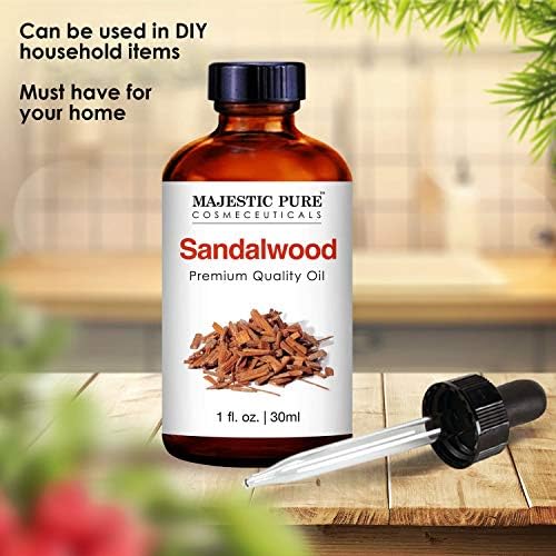 MAJESTIC PURE Sandalwood Essential Oil | 100% Pure and Natural Sandalwood Oil | Premium Grade Essential Oils for Hair Care, Home Diffusers, Skin, Aromatherapy, Massage and Humidifiers | 1 Fl Oz - Image 5