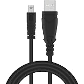 Sqrmekoko Replacement Photo Data Transfer &amp; Charge Cable Cord Wire Compatible with Fujifilm Finepix Digital Cameras-5ft