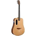 LAVA ME 4 Solid Spruce Top Series,HILAVA 2.0 Smart Acoustics Electric Guitars,right handed,with 3.5 inch TouchScreen,FreeBoost 2.0, AirFlow Bag, Woodgrain Brown/Burlywood,41 inch