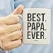 Muggies Best Papa Ever Mug - Christmas/Birthday/Father's Day Gift For Men, Husband, Grandpa & Dad! Coffee Tea 11oz Cup With Woodworking Ebook
