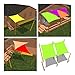 Cool Area Triangle 9 Feet 10 Inches Durable Sun Shade Sail with Stainless Steel Hardware Kit, UV Block Fabric Patio Shade Sail in Color Sand