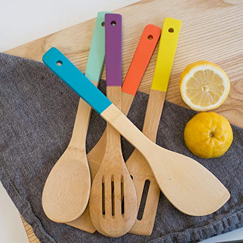Now-Designs-Bamboo-Utensils-Set-of-5-Multi-Color