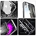 Magnetic Adsorption Case for iPhone XS MAX , [360 Full Body Protection] [Metal Frame] [Support Wireless Charge] Ultra Thin Clear Hard Tempered Glass Back Cover for iPhone XS MAX 6.5'' [Clear Black]