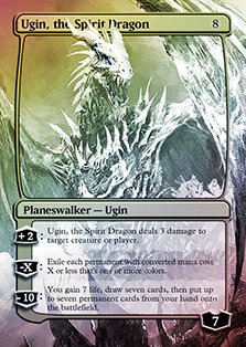 Ugin, the Spirit Dragon - Casual Play Only - Customs Altered Art Foil