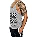 InleaderStyle Men's Sleeveless Tank Tops Gym Bodybuilding Muscle Cut Off T Shirt