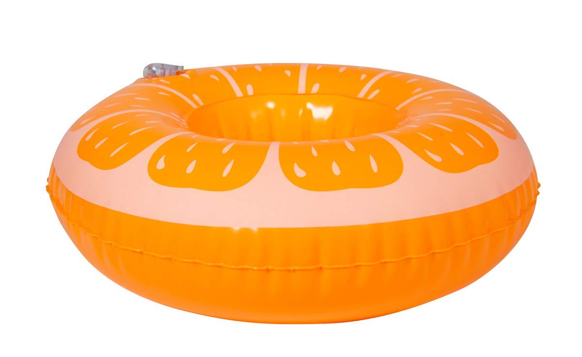 Folat - Inflatable Floating Orange Cup Holder - Orange - 17 x 17 cm — image 1