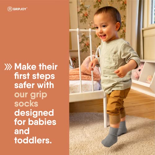 Gripjoy Toddler Socks With Grippers Non Slip Socks for Toddlers