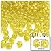 The Crafts Outlet 1,000pc Faceted Plastic Transparent Beads Round 6mm Clear Beads