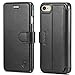 iPhone 6S Case iPhone 6 Case, SHIELDON Genuine Leather Wallet Case Slim Flip Case Cover with Stand Function & Credit Card Slots [Magnetic Flap Closure] for iPhone 6S/6, Black
