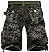 Mrignt Mens Casual Slim Fit Cargo Camouflage Shorts(No Belt)