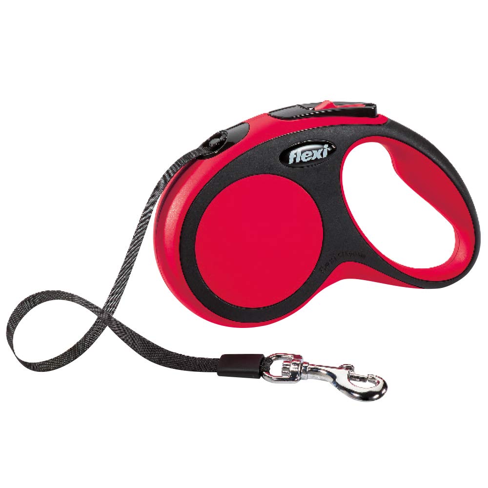 flexi New Comfort Retractable Tape Lead, Small, 5m, Red โ image 1