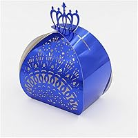 Hoxekle 50pcs Lace And Crown Wedding Box Party Favors Gift Box Wedding Favors chocolate Candy Box Wedding Party Decoration
