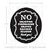 No Soliciting Sign Stickers for Home and Business, Vinyl Decals, UV Protected & Waterproof, 4 X 3.5 Inch - 4 Labels