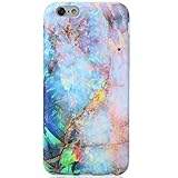 iPhone 6 6S Case Marble Design Blue Gold Pink, VIVIBIN Shock Absorption IMD Soft TPU Case For iPhone 6 / 6s 4.7