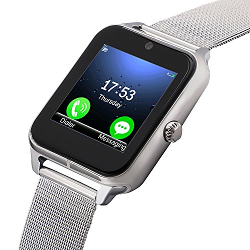 Smartwatch, Collasaro Sweatproof Smart Watch Phone with Camera and SIM Card Slot, Smart Watch for Android Samsung LG Sony HTC Oppo Smartphones Smartwatch, Collasaro Sweatproof Smart Watch Phone with Camera and SIM Card Slot, Smart Watch for Android Samsung LG Sony HTC Oppo Smartphones