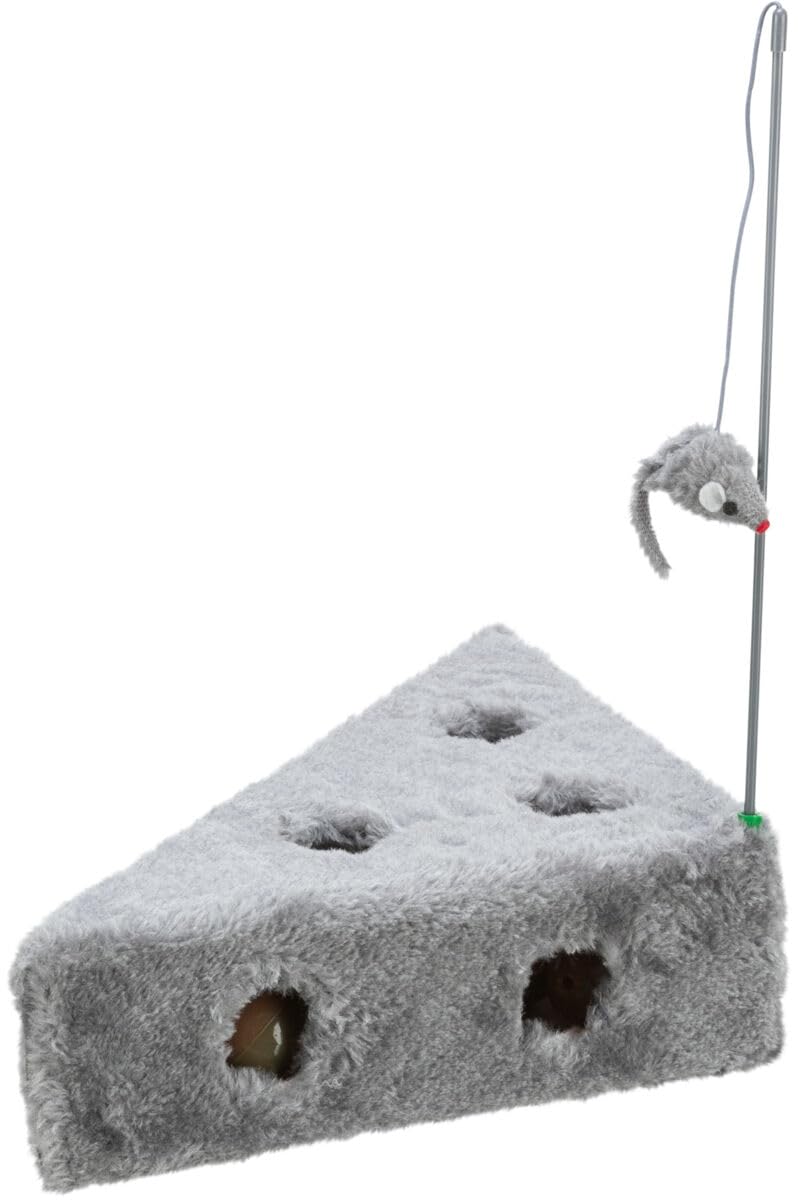 Trixie 4505 Cat's Cheese with Dangling Toy and 3 Play Balls 36 x 8 x 26 cm / 26 cm