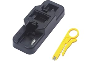 VCE Keystone Punch Down Stand and Mini Wire Stripper for 90/180Degree Cat6/Cat6A RJ45 RJ11 RJ12 Keystone Jack