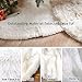 AMADE Christmas Tree Skirts White Luxury Faux Fur Tree Ornaments Plush XmasTree Skirt for Christmas Decoration New Year Party Holiday Decorations Pet Favors (33.4inch Dia)