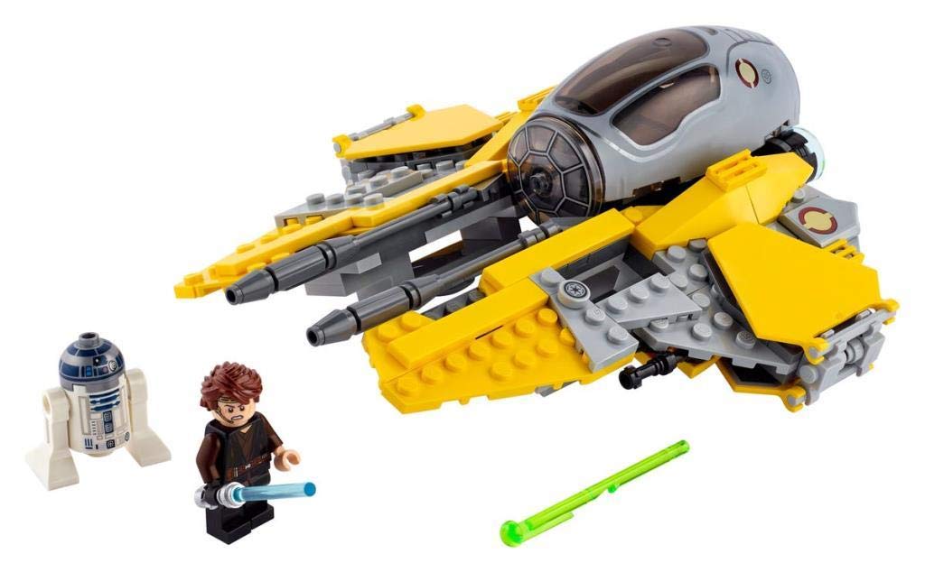 LEGO 75281 Star Wars Anakin's Jedi Interceptor Buildable Toy Starship with Anakin Skywalker Minifigure, R2-D2 Figure and lightsaber, Gift Idea for Boys & Girls