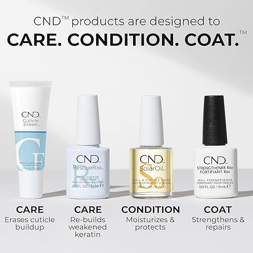 CND™ Strengthener RXx, Nail Strengthener for Tougher, Stronger Nails & Protection for Thin Nails